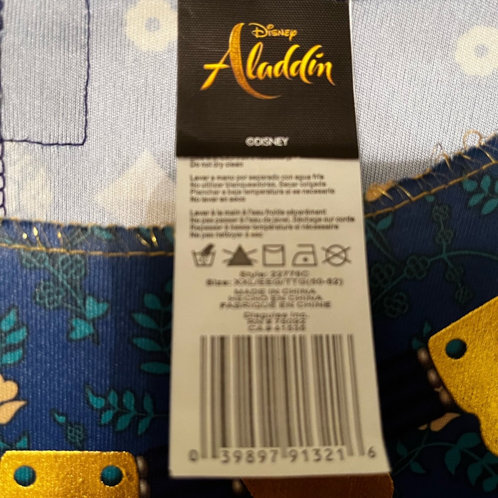 Disney’s Genie from Aladin costume Men’s size 2x